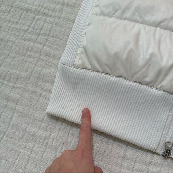 Vintage Y2K Nike Puffer Vest 12-14 XL White Duck Goose Down - Picture 10 of 10